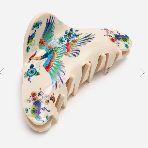NEW! JOHNNY WAS Dreamer Hair Clip Crane Print Ivory / Cream BRAND NEW! GORGEOUS! - Picture 14 of 14